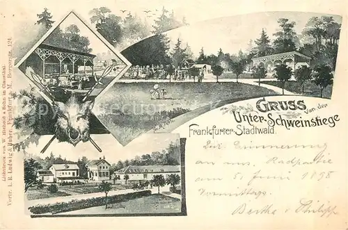 AK / Ansichtskarte Frankfurt_Main Unter Schweinstiege Frankfurter Stadtwald Frankfurt Main