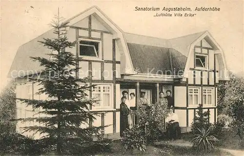 AK / Ansichtskarte Aufderhoehe Sanatorium Augustaheim Lufthuette Villa Erika Aufderhoehe