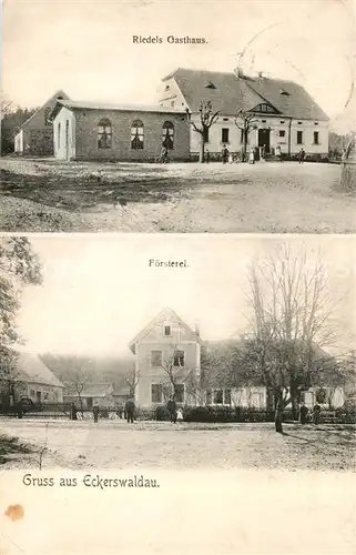 AK / Ansichtskarte Eckerswaldau_Niederschlesien Riedels Gasthaus Foersterei 