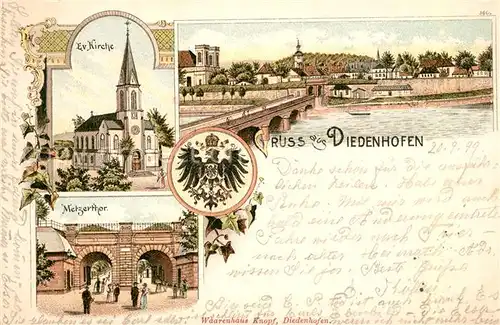 AK / Ansichtskarte Diedenhofen_Thionville Evangelische Kirche Metzerthor 