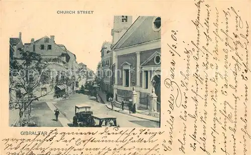 AK / Ansichtskarte Gibraltar Church Street Gibraltar