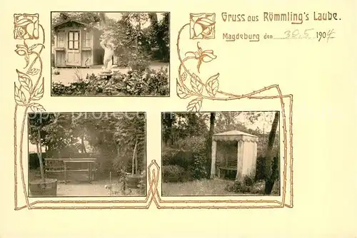 AK / Ansichtskarte Magdeburg Roemmlings Laube Magdeburg