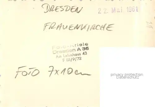 AK / Ansichtskarte Dresden Frauenkirche Dresden