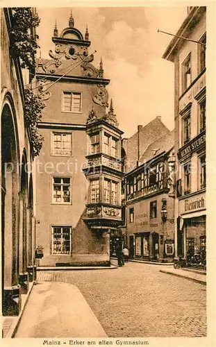 AK / Ansichtskarte Mainz_Rhein Erker altes Gymnasium Mainz Rhein