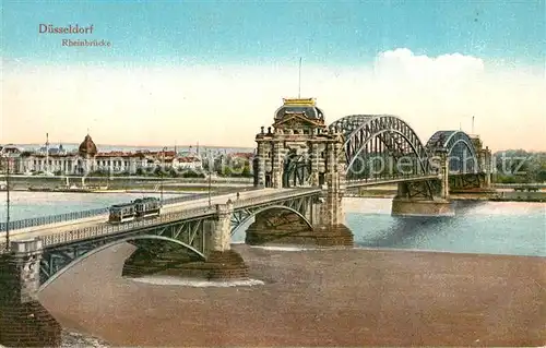AK / Ansichtskarte Duesseldorf Rheinbruecke Duesseldorf