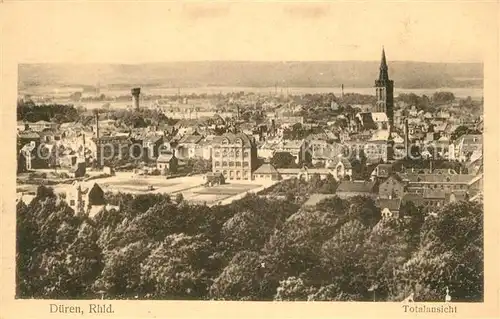 AK / Ansichtskarte Dueren_Rheinland Panorama Kirche Dueren_Rheinland