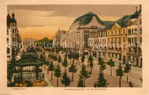 AK / Ansichtskarte Duesseldorf Hindenburgwall Musiktempel Duesseldorf