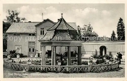 AK / Ansichtskarte Bad_Berka Goethebrunnen Bad_Berka