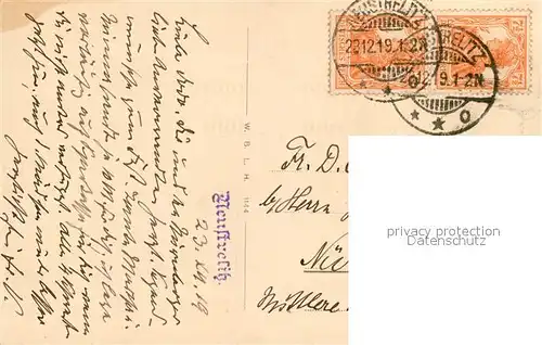 AK / Ansichtskarte Neustrelitz Stadtkirche Grossherzog Georg Denkmal Neustrelitz