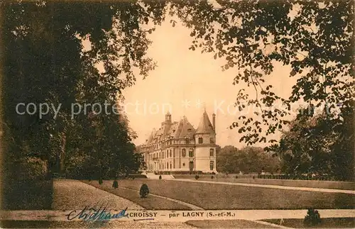 AK / Ansichtskarte Croissy Beaubourg Chateau Schloss Croissy Beaubourg