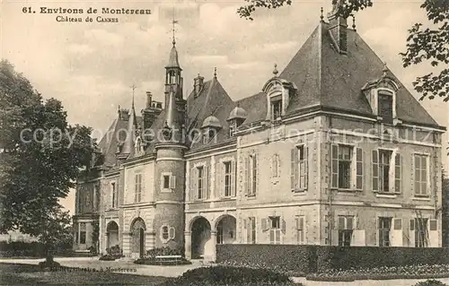 AK / Ansichtskarte Montereau Fault Yonne Chateau de Cannes Schloss Montereau Fault Yonne