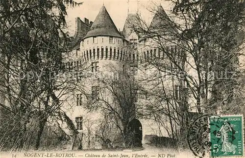 AK / Ansichtskarte Nogent le Rotrou Chateau de Saint Jean Entree Schloss Nogent le Rotrou