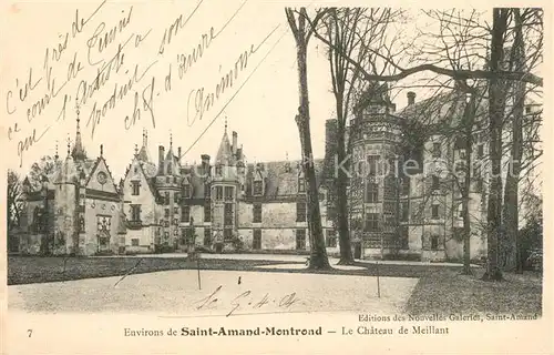 AK / Ansichtskarte Saint Amand Montrond Chateau de Meillant Schloss Saint Amand Montrond