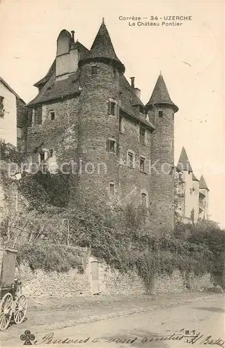 AK / Ansichtskarte Uzerche Chateau Pontier Schloss Uzerche