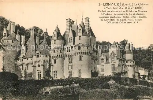 AK / Ansichtskarte Rigny Usse Chateau Monument historique Schloss Rigny Usse