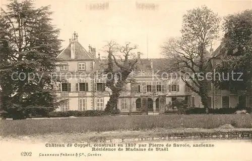AK / Ansichtskarte Coppet Chateau XIIIe siecle Residence de Madame de Stael Coppet