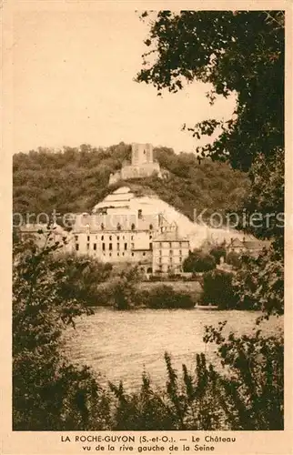 AK / Ansichtskarte La_Roche Guyon Chateau et la Seine Schloss La_Roche Guyon