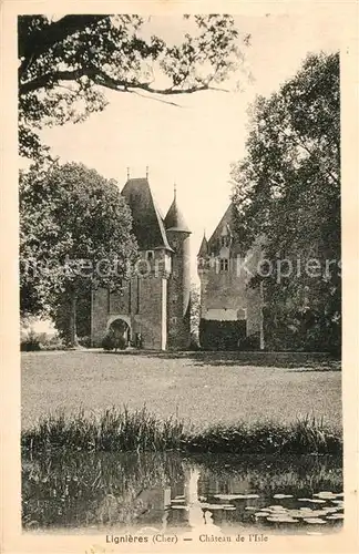 AK / Ansichtskarte Lignieres_Cher Chateau  de l Isle Schloss Lignieres Cher