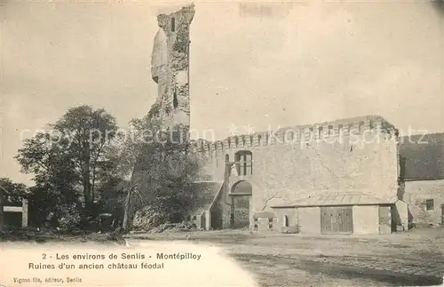AK / Ansichtskarte Montepilloy Ruines d un ancien chateau feodal Montepilloy