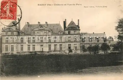AK / Ansichtskarte Raray Chateau vu du parc Schloss Raray