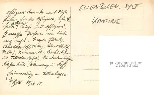 AK / Ansichtskarte Ellenbogen_Sylt Kantine Ellenbogen_Sylt