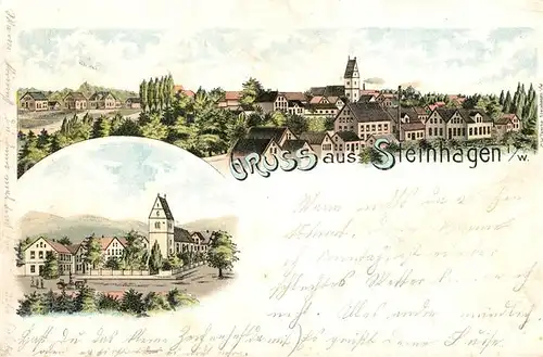 AK / Ansichtskarte Steinhagen_Westfalen Panorama Steinhagen_Westfalen