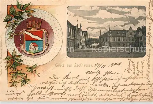 AK / Ansichtskarte Lechhausen Marktplatz Lechhausen
