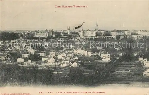 AK / Ansichtskarte Pau Vue panoramique prise de Guindalos Pau