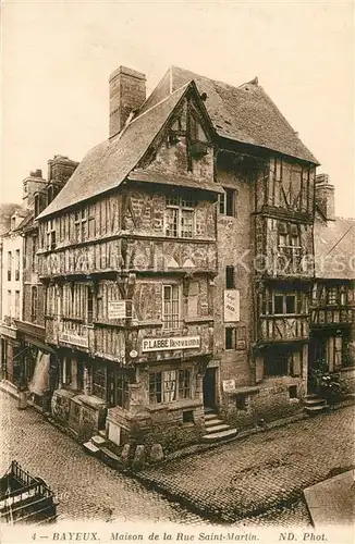 AK / Ansichtskarte Bayeux Maisonde la Rue Saint Martin Bayeux