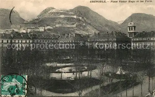 AK / Ansichtskarte Grenoble Place Victor Hugo et les Forts Grenoble