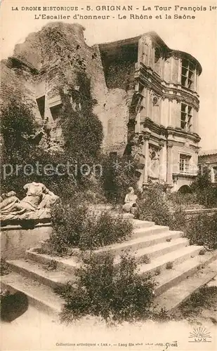 AK / Ansichtskarte Grignan La Tour Francois Grignan
