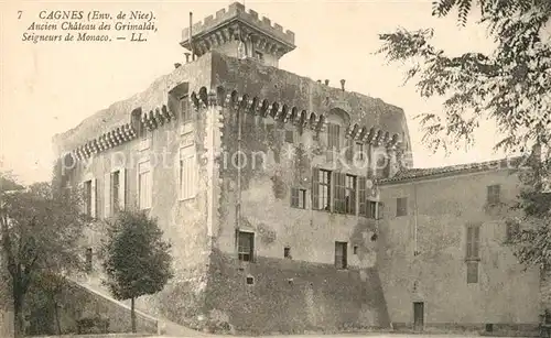 AK / Ansichtskarte Cagnes sur Mer Ancien Chateau des Grimaldi Seigneurs de Monaco Cagnes sur Mer