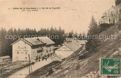 AK / Ansichtskarte La_Faucille Hotel de la Couronne et le Col de la Faucille La_Faucille