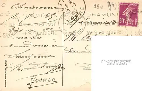 AK / Ansichtskarte Chamonix Pierre Pointue Vallee de Chamonix et les Aiguilles Rouges Chamonix