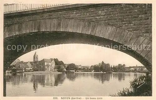AK / Ansichtskarte Noyen sur Sarthe Un beau coin Noyen sur Sarthe