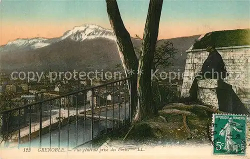 AK / Ansichtskarte Grenoble Vue generale prise des Forts Grenoble