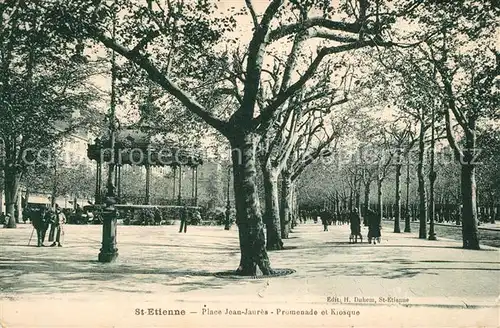 AK / Ansichtskarte Saint Etienne_Loire Place Jean Jaures Promenade et Kisoque Saint Etienne Loire