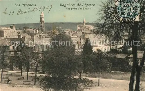 AK / Ansichtskarte Bagneres de Bigorre Vue prise des Lacets Bagneres de Bigorre