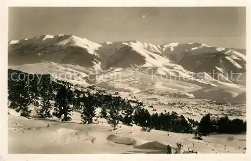AK / Ansichtskarte Font Romeu Odeillo Via et les Pyrenees du Cambres dAzes au Puigmal Font Romeu Odeillo Via