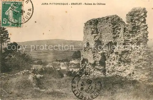 AK / Ansichtskarte Orgelet Ruines du Chateau Jura Orgelet