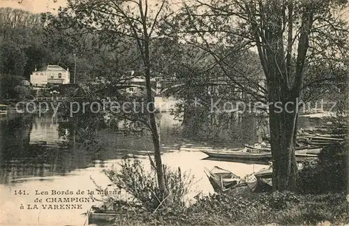 AK / Ansichtskarte Champigny_Marne Les Bords de la Marne a La Varenne Champigny Marne