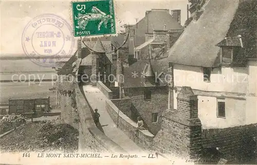 AK / Ansichtskarte Le_Mont Saint Michel Les Remparts Le_Mont Saint Michel