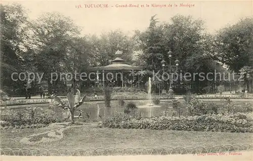 AK / Ansichtskarte Toulouse_Haute Garonne Grand Rond et le Kiosque de la Musique Toulouse Haute Garonne