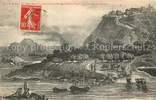 AK / Ansichtskarte Pont Saint Pierre Vue du Prieure des Deux Amants Pont Saint Pierre
