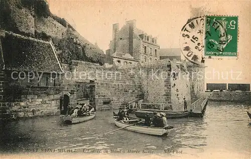 AK / Ansichtskarte Mont Saint Michel Entree du Mont dMaree haute Mont Saint Michel