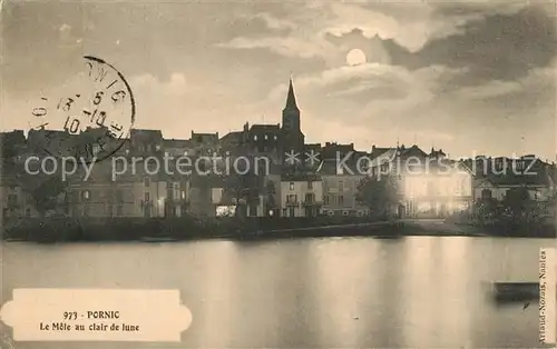 AK / Ansichtskarte Pornic Le Mole au clair de lune Pornic