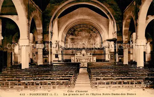 AK / Ansichtskarte Pornichet La grande nef de lEglise Notre Dame des Dunes Pornichet