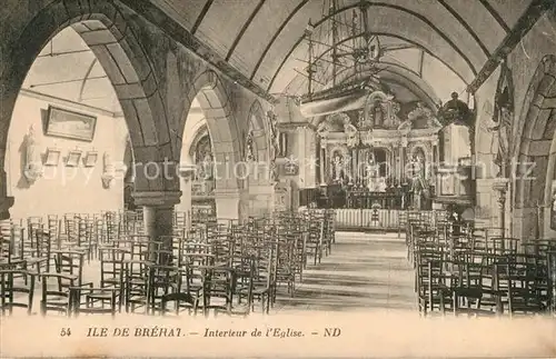 AK / Ansichtskarte Ile de Brehat Interieur de l Eglise Ile de Brehat