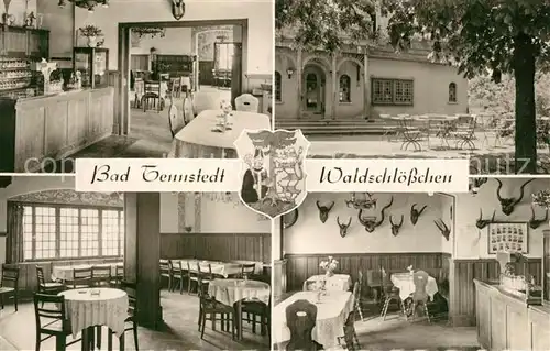 AK / Ansichtskarte Bad_Tennstedt Waldschloesschen Gastraeume Bad_Tennstedt