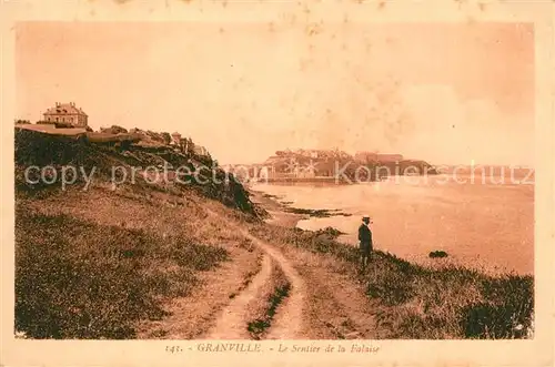 AK / Ansichtskarte Granville_Manche Le Sentier de la Falaise Granville_Manche